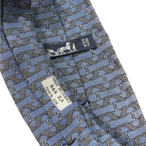 Hermès Paris 848 Silk Necktie 100% Silk